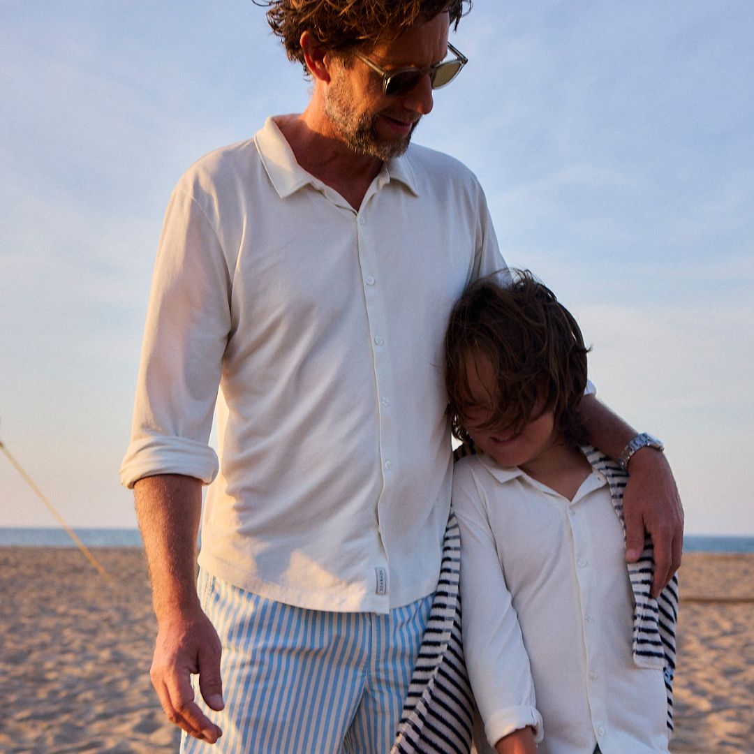 Camisa de hombre con protección solar - blanco