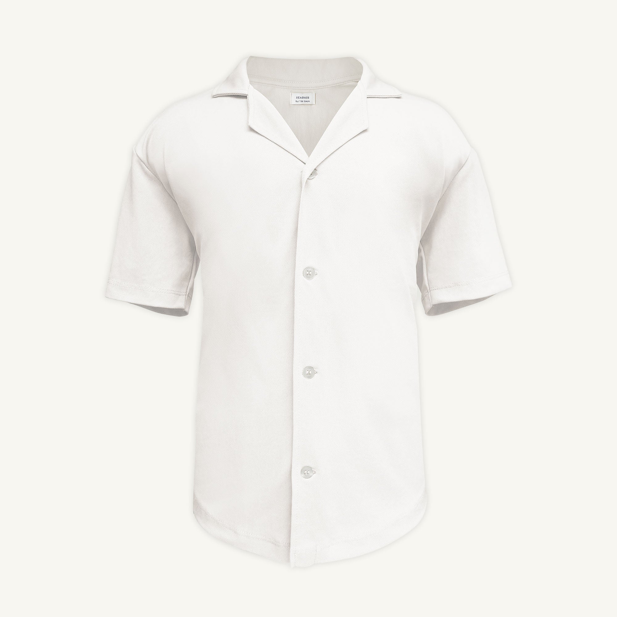 Camisa corta de hombre con protección solar - blanco
