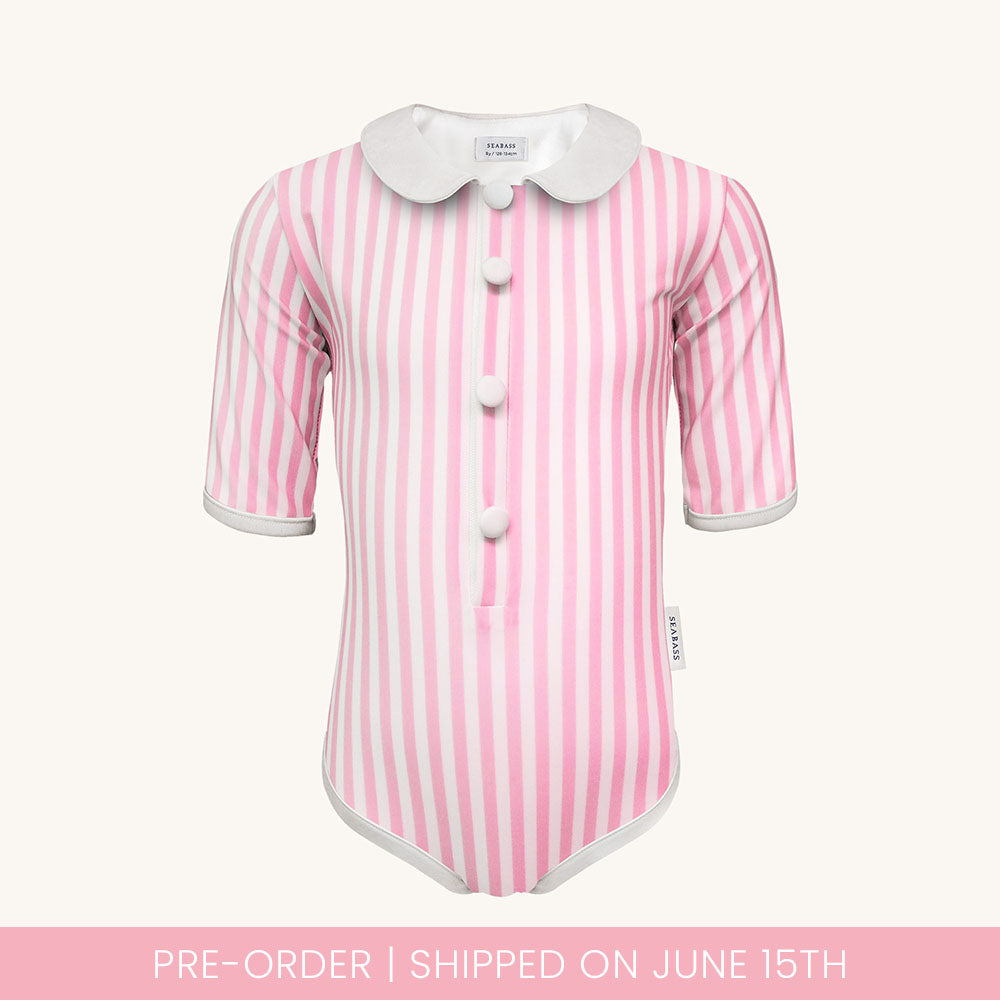 Girl UV Swimsuit Coco Miami - pink stripes