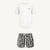 UV Swim Short Sydney + UV T-Shirt Pearl White