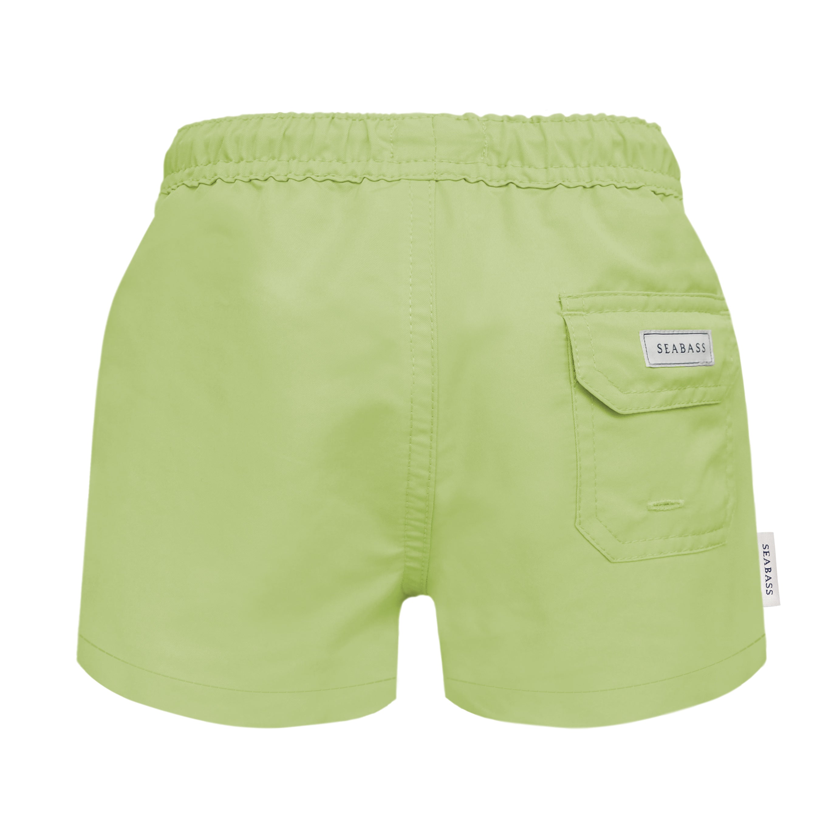 Jungs UV Badeshort Pistazie Grün - einfarbig
