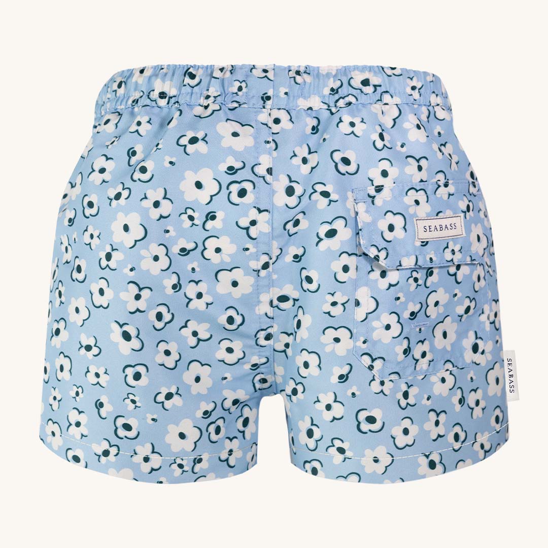 MÄNNER UV BADESHORT PALMA - HELLBLAU